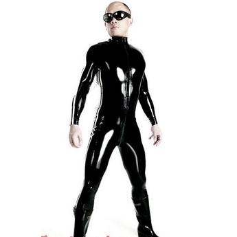 Áo Liền Quần Bằng Da Bóng Quyến Rũ Thời Trang Cho Nam