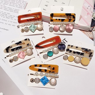 Set 3 Kẹp Tóc Nữ Đính Ngọc Trai Xinh Xắn