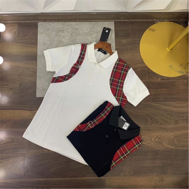 [Kèm Ảnh Thật] Áo polo thêu vạch sọc đỏ hai vai | BigBuy360 - bigbuy360.vn