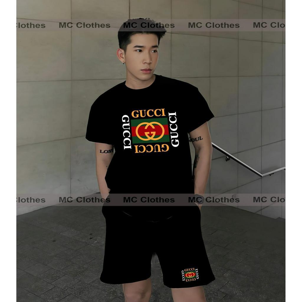 Bộ Hè Nam Nữ GUCCI Phối Họa Tiết Cực Chất Hot 2023