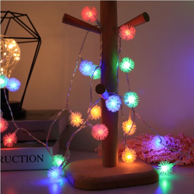 Đèn led dây trang trí nhà cửa nhiều màu trang trí sân vườn cây cảnh bóng tròn pha lê