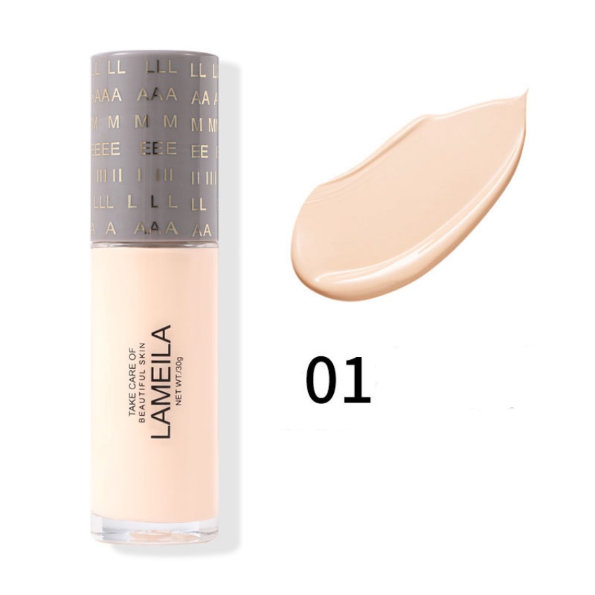 Kem nền,kem che khuyết điểm kiểm soát dầu Lameila Beautiful Skin 3055 giúp lớp makeup tự nhiên,cấp ẩm,mờ thâm