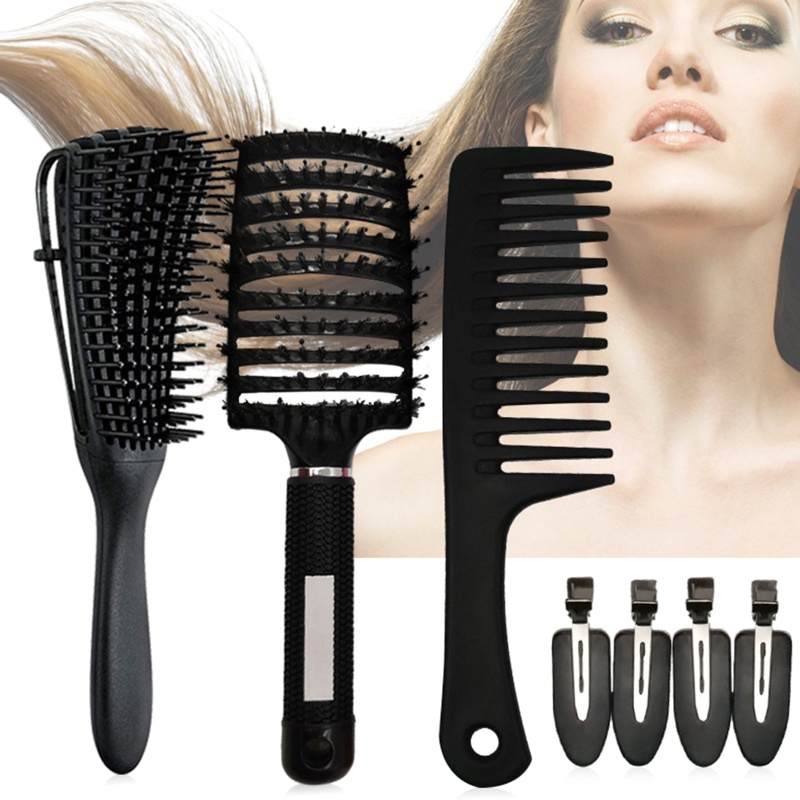 Set 4 Lược Chải Tóc Mát Xa Da Đầu Chống Tĩnh Điện YOUYO