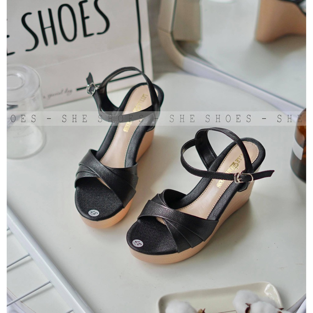 Giày sandal đế xuồng ♥️FREESHIP♥️ sandal nữ siêu xinh, độc quyền bởi SHE SHOES