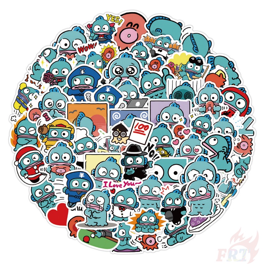 56 Cái / Bộ ☆ Nhãn Dán Hangyodon ☆ Sticker Dán Tường Chống Thấm Nước Thời Trang