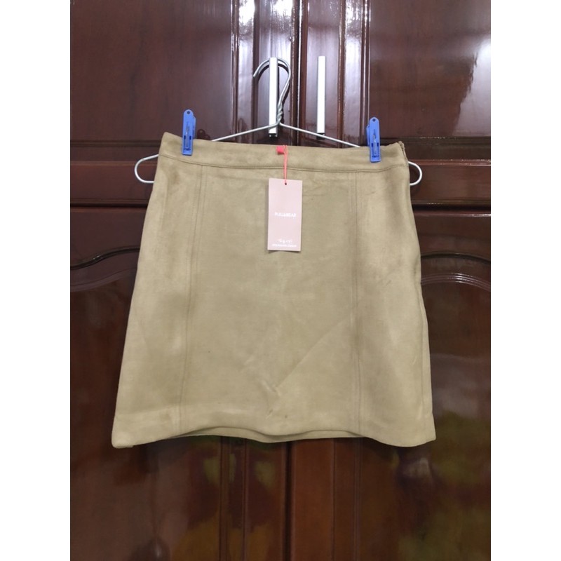 Chân váy da lộn Pull&Bear
