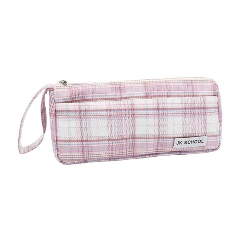 Túi Đựng Bút Bằng Vải Canvas 2 Lớp Sức Chứa Lớn Có Khóa Kéo Tiện Dụng