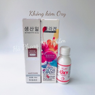 Thuốc Nhuộm Tóc Sỉ Không Kèm Oxy Đủ Màu Xanh Đen Nâu Khói Nâu Sữa Than Chì ( 100ml)