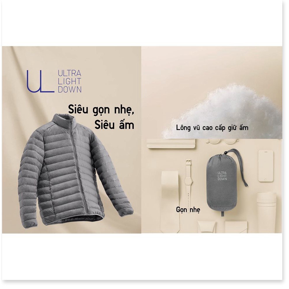 [Sắn Hàng]- Áo phao lông vũ chống nước Uniqlo Nhật của Nam -A12 ! new