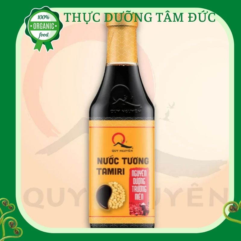 Nước tương Tamari Quy Nguyên Ông Thầy Tuệ Hải chai 250ml -