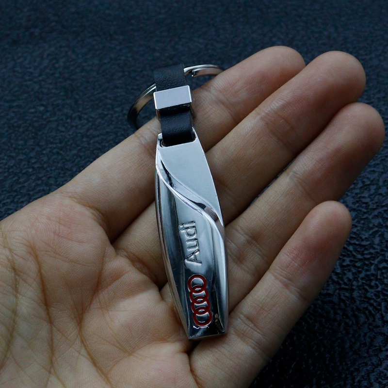 Móc Khóa Logo Giọt Nước Bằng Hợp Kim Cho Audi A3 8P A6 C5 A4 B6 B8 S4 RS4 S5 B9 S3 8V RS3 S6 S8 S2 S7 SQ5 SQ7