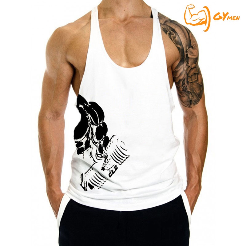 [GYMen] Áo Thun Ba Lỗ Thể Thao Nam 3 lỗ  rộng rãi  giải trí  chạy bộ  tập thể dục  bóng rổ áo ba lỗ  rộng rãi  hút mồ hôi  cỡ lớn mỏng huấn luyện ngoài trờihọa tiết