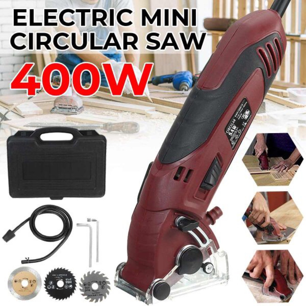 Máy cắt gạch cắt gỗ cầm tay tặng kèm 3 lưỡi cắt