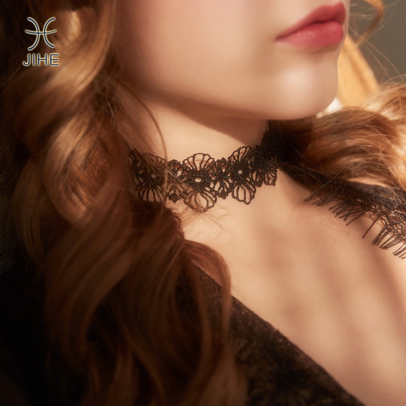 【JIHE】choker Phụ kiện ren hoa thời trang phong cách Nhật Hàn