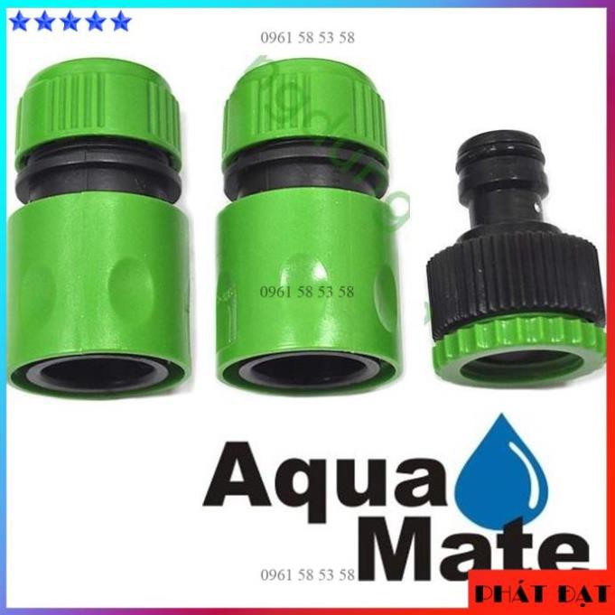 [CHÍNH HÃNG] Bộ 3 Khớp Nối ống nước máy xịt rửa Aqua Mate Taiwan (TĐSG)