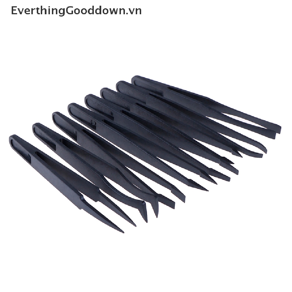 Everthinggooddown Set 8 Nhíp Gắp Bằng Nhựa Chống Tĩnh Điện ESD Forceps