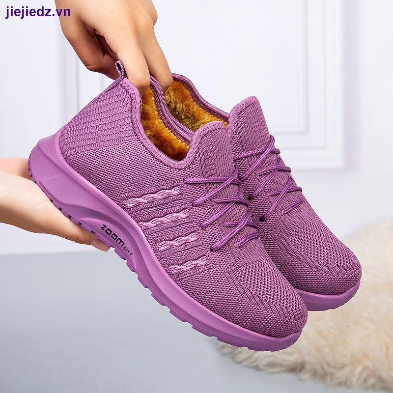 Giày thể thao cotton chống trượt thời trang mùa đông trẻ trung cho nữ