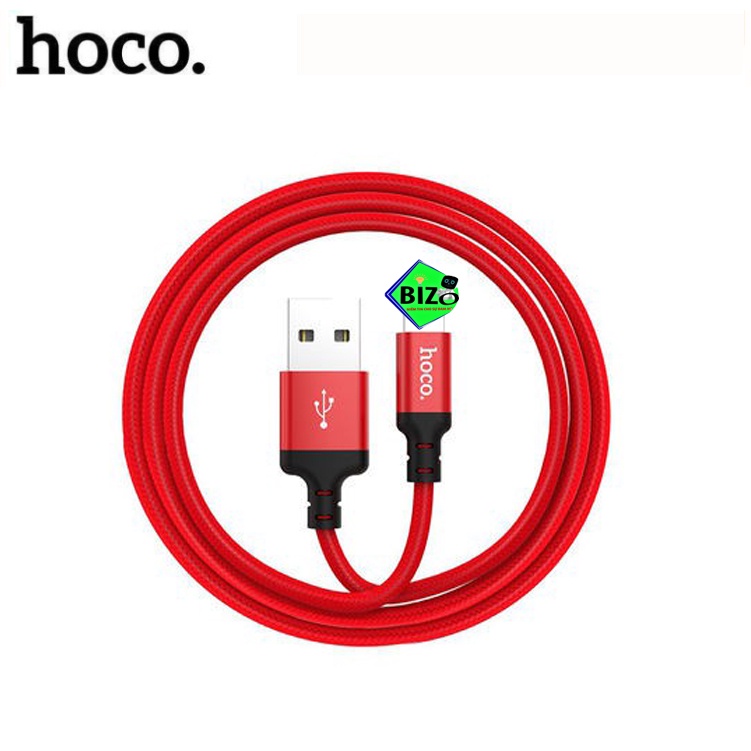 Dây Cáp Sạc Nhanh Hoco X14 2.4A dây dù siêu bền,cáp chống gãy gẫy Dài 1m 2m, dây sạc Type-C, Micro - bizo