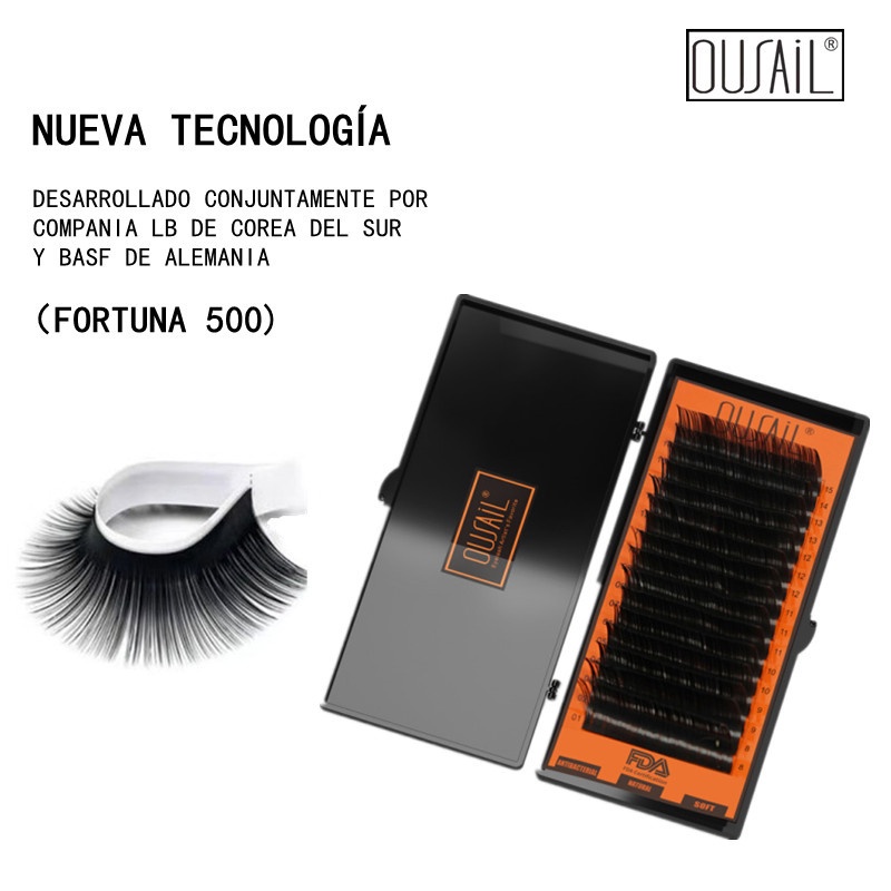 OUSAIL khuyến mãi 0,05-0,20mm độ dày tròn một chiều dài lông mi chồn dài dây nối dài đến hàng 12-15mm