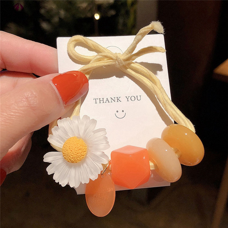 Dây Buộc Tóc Hình Bông Hoa Dễ Thương Cho Nữ