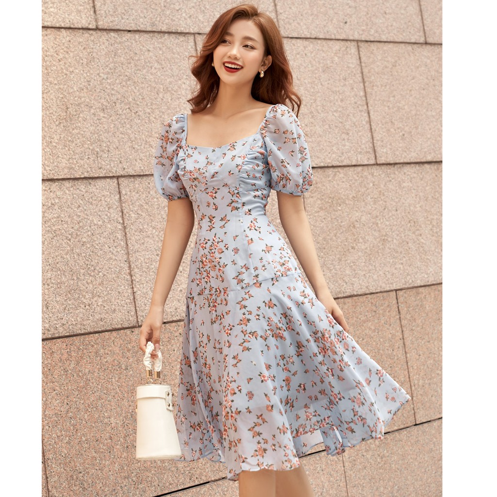 [Mã FAMALLT5 giảm 15% đơn 150k] OLV - Đầm Bluestar Floral Dress