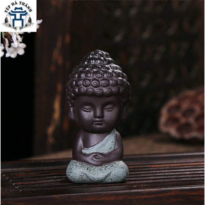 Tượng Phật Thích Ca Bằng Gốm Sứ Cao Cấp Trang Trí Xe Hơi, Bàn Trà, Tiểu Cảnh, Bê Cá Cảnh