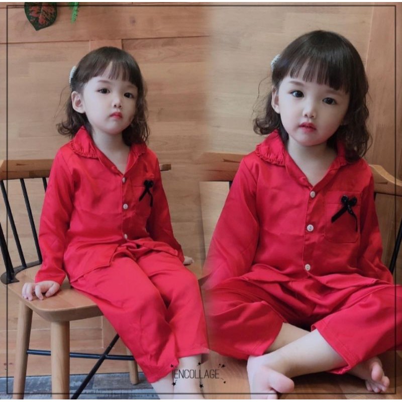 PIJAMA LỤA BÉ GÁI 8KG -20KG