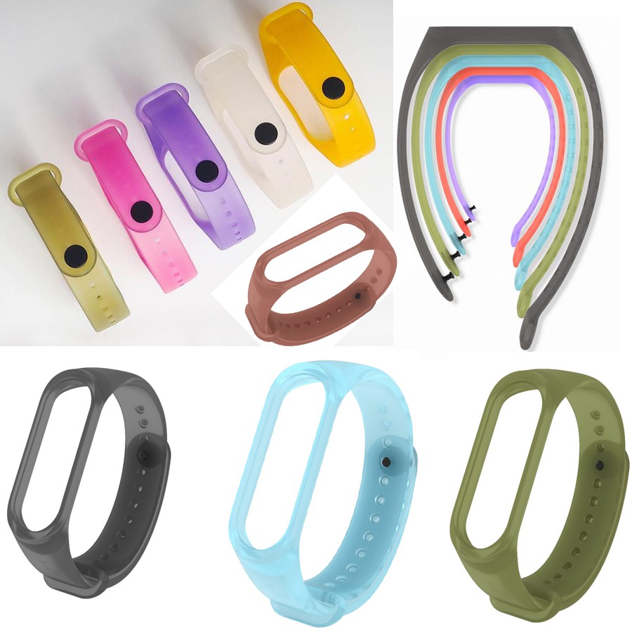 Dây đeo thay thế cho Xiaomi Miband 3-4-5 MB13 phủ mờ
