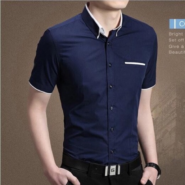 Áo sơ mi nam tay ngắn cao cấp form đẹp size m l xl 2xl | BigBuy360 - bigbuy360.vn