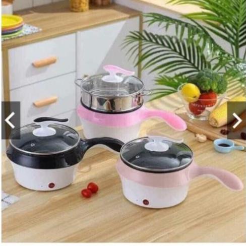 NỒI LẨU ĐIỆN MINI ĐA NĂNG KÈM HẤP 2 NẤC NHIỆT, RÁN,CHIÊN  BN