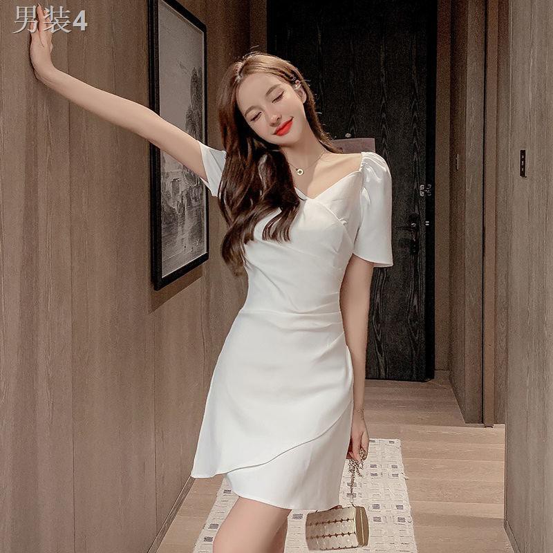 ♙Phiên bản sang trọng nhẹ của Hàn Quốc quần áo nữ mùa hè 2021 Tân nương thần rất quyến rũ và gợi cảm Váy ngắn ta