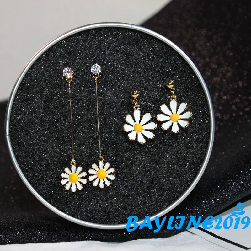 Đôi khuyên tai ngắn/dài hình hoa xinh xắn cho nữ