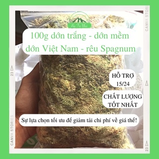 Dớn trắng dớn khô dớn mềm dớn Việt Nam rêu sphagnum giá thể chuyên dụng trồng cây ăn thịt cây bắt mồi 100g | Ba Tri Nhỏ