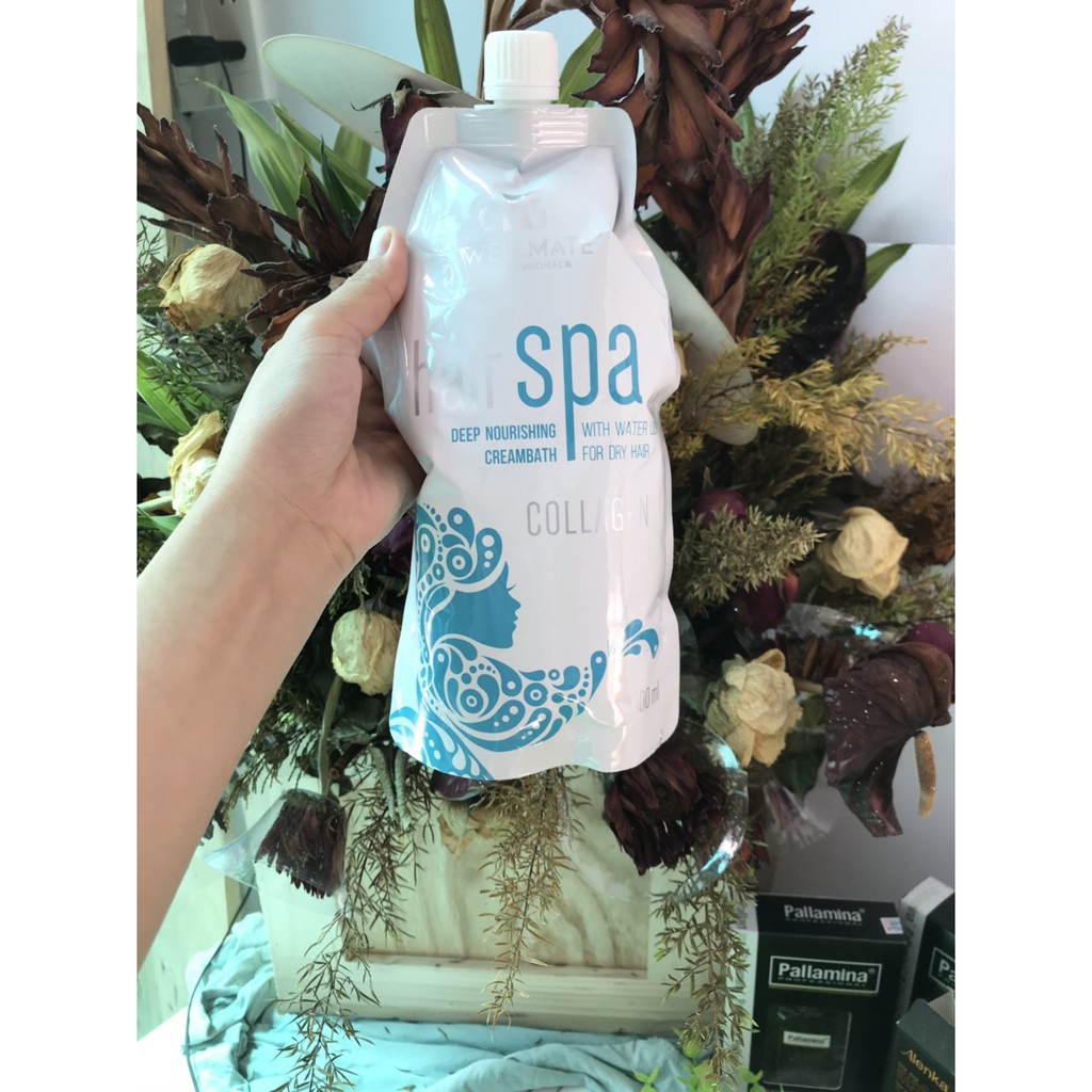 ✅ Hàng_Chính_Hãng_100%✅KEM HẤP PHỤC HỒI WELLMATE HAIR SPA KERATIN 500ML