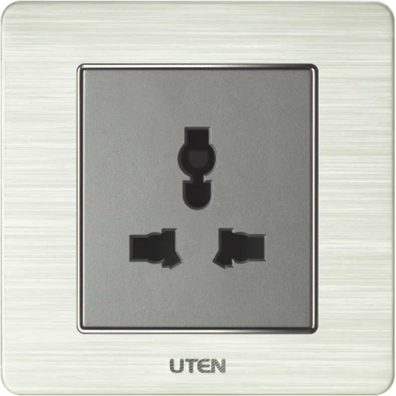 Bộ ổ cắm điện 2 chấu và 3 chấu uten V6.0GZ