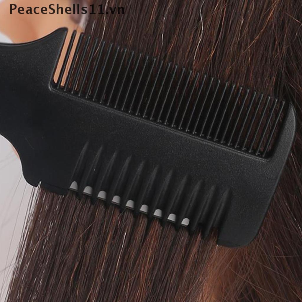 Lược Chải Tóc Hai Mặt Kèm Lưỡi Dao Cạo PeaceShells11