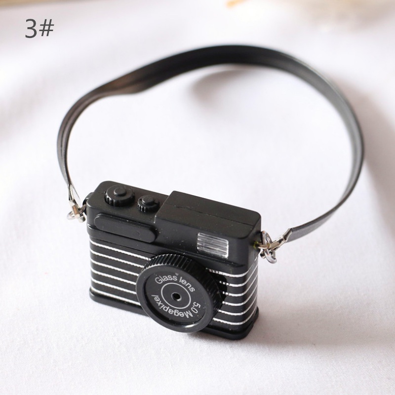 1 Đồ trang trí Máy Ảnh Mini 18cm Trang Trí Nhà Búp Bê