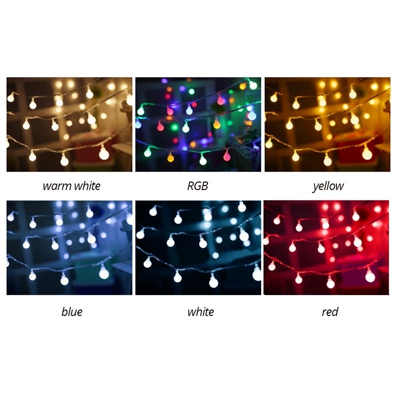 Dây Đèn LED 10 Bóng Trang Trí Tiệc Giáng Sinh Năm Mới