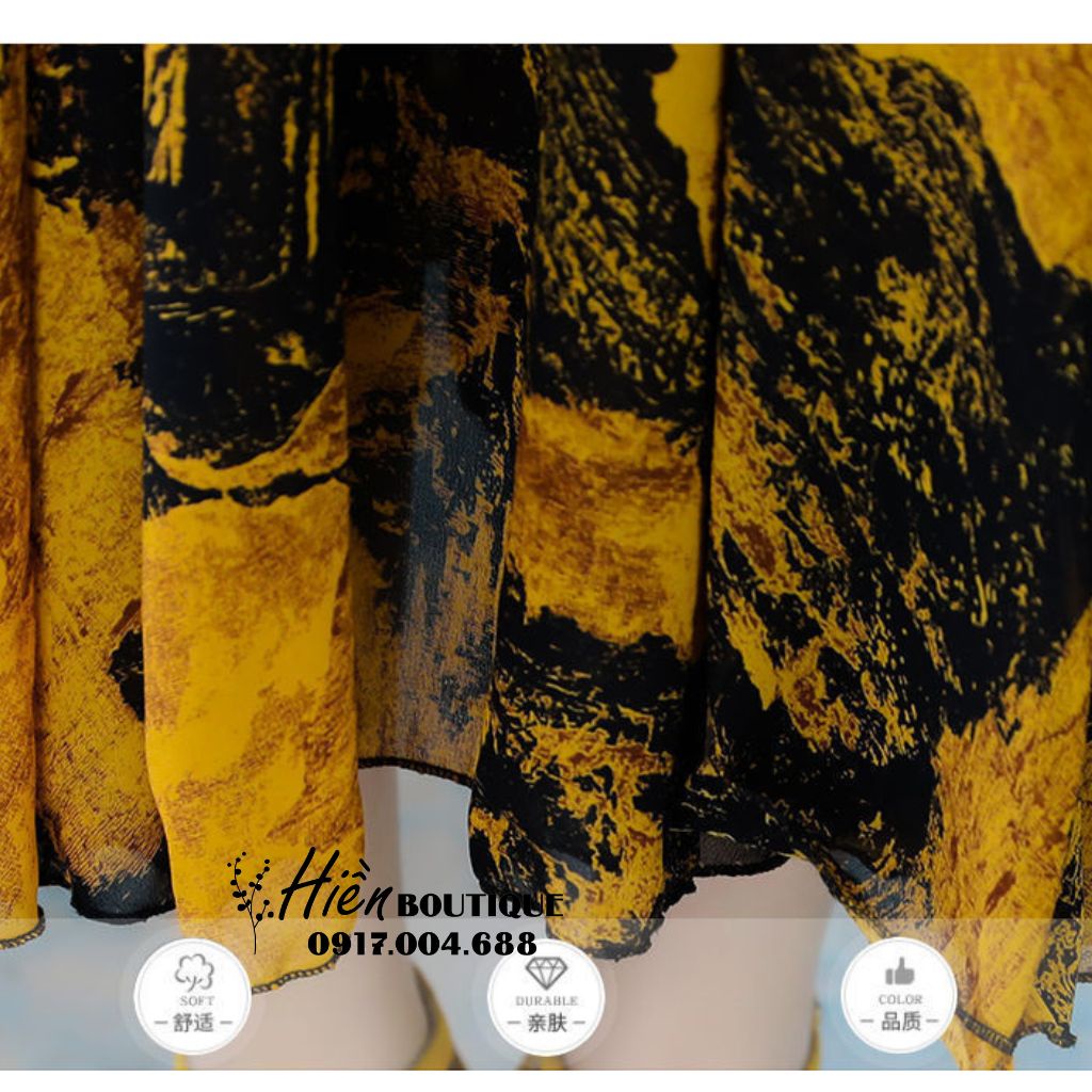 Đầm Maxi Dáng Dài - Váy Đi Biển Nữ Xòe Cổ Tròn Sát Nách Voan Lụa Quảng Châu Cao Cấp HX28