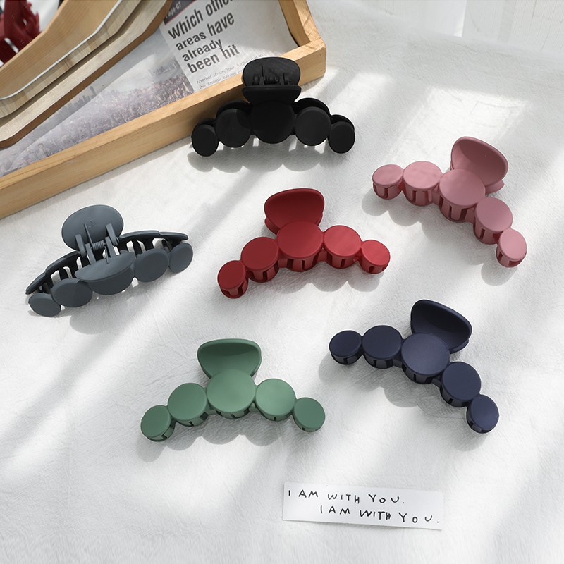 Kẹp tóc nhựa acrylic nhiều màu tùy chọn phong cách Hàn Quốc cho nữ