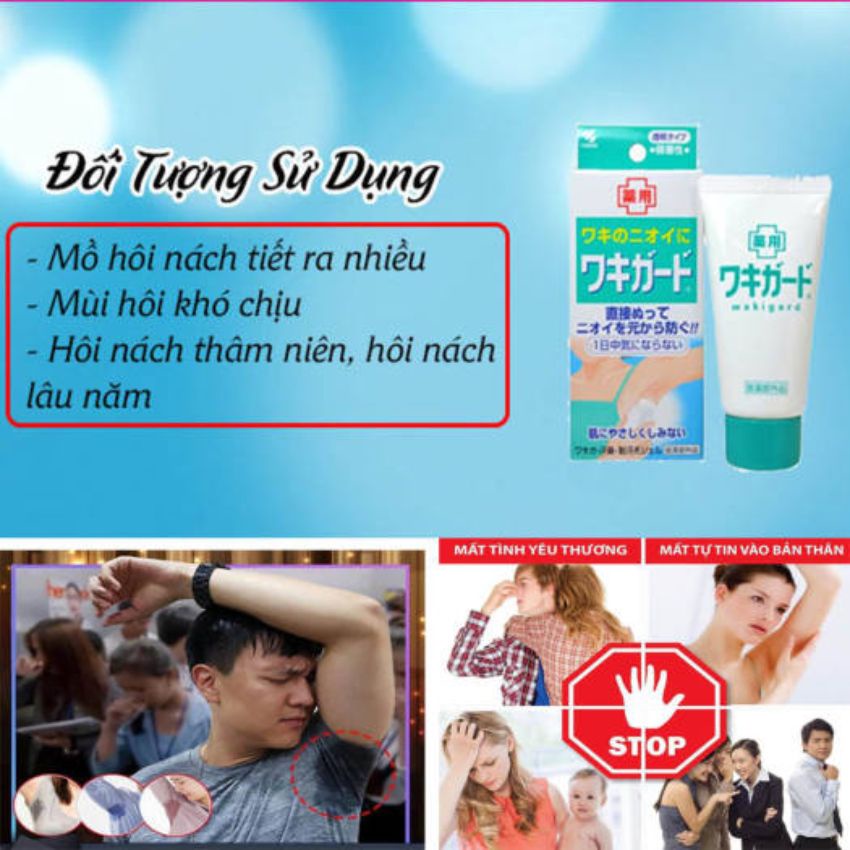 [Hàng Auth] Gel khử mùi hôi nách kobayashi, lăn nách gel nhật chính hãng