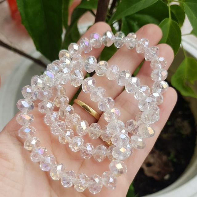 VÒNG TAY PHA LÊ TRẮNG SIZE 6ly