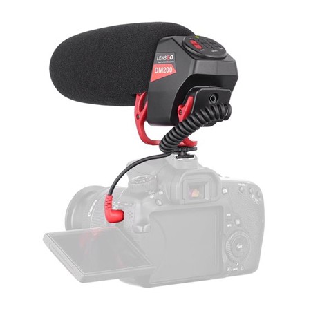 Micro thu âm LensGo LYMDM200 cho điện thoại, máy ảnh, máy quay