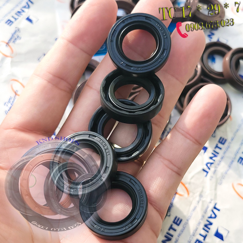 Phốt  cao su máy cắt cỏ và máy cưa động cơ xăng 2 thì 4 thì , phớt đuôi trục cơ máy phát cỏ | KND Shops