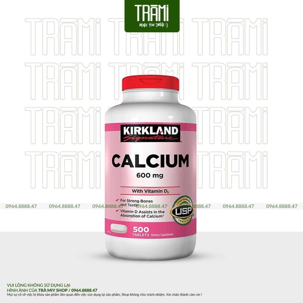 [CHÍNH HÃNG] Viên Uống Bổ Sung Calcium + Vitamin D3 Kirkland 500 viên Của Mỹ.