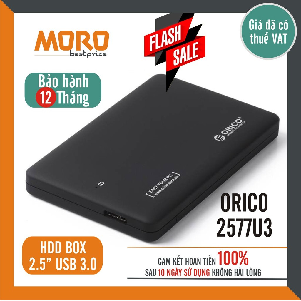 Box ổ cứng 2.5'' Orico 2577U3 Sata 3.0 - Dùng cho HDD, SSD