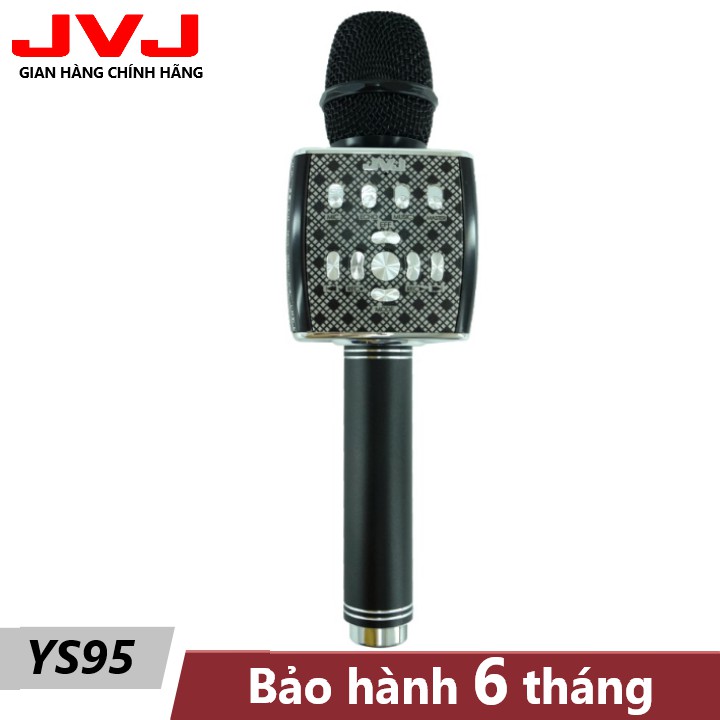 Micro Karaoke Bluetooth YS95  JVJ  kèm loa không dây tích hợp Live Stream giả giọng-kèm bộ thu tín hiệu qua loa rời