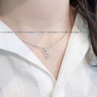 Dây chuyền nữ💝freeship💝💝dây chuyền lá đá dài dây xích