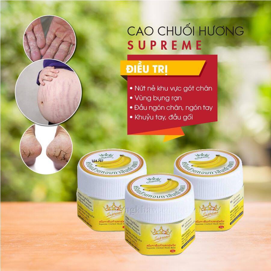 Lọ kem chuối trị nứt nẻ da, rạn da