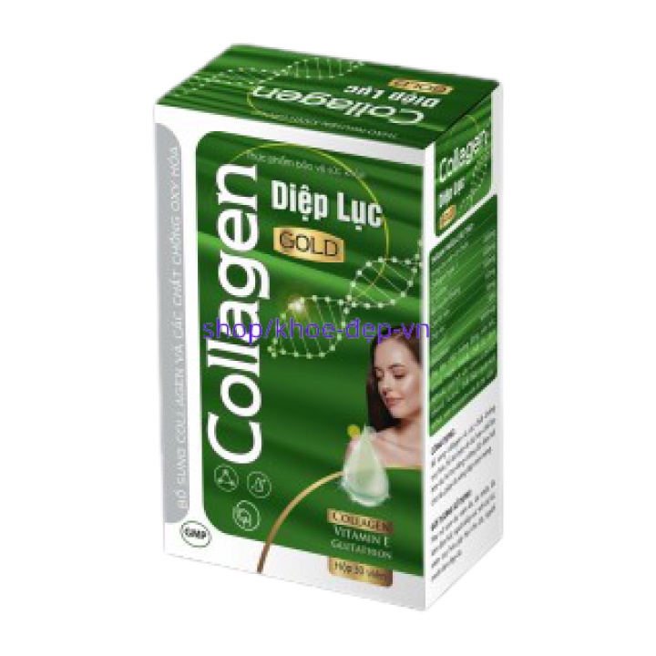 Viên uống collagen diệp lục đẹp da chống lão hóa , giảm nám tàn nhang hộp 30 viên | BigBuy360 - bigbuy360.vn